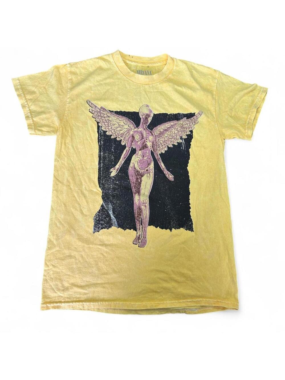 NIRVANA In Utero Yellow Angel Tee - Small